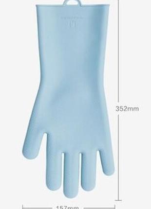 Силіконові рукавички xiaomi jordan-judy silicone gloves силіконів2 фото