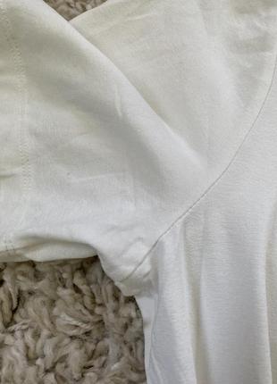 Базовпя белая(молочна) футболка с декором  sixthsense ,pl-xl8 фото