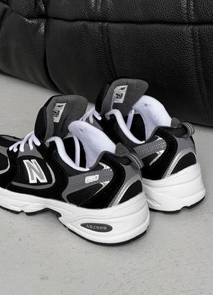 Женские кроссовки черные с серым new balance 530 black/grey6 фото