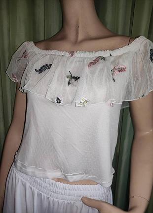 Блуза светло серого цвета "h&m", m
