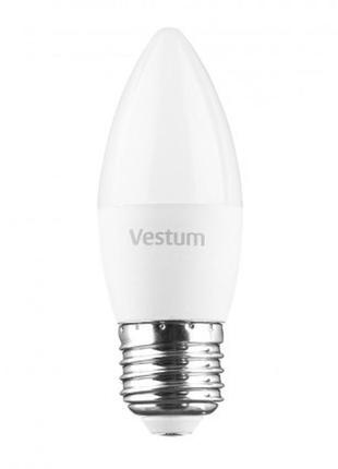 Светодиодная лампа vestum led c37 6вт 4100k (нейтральный свет), цоколь e272 фото