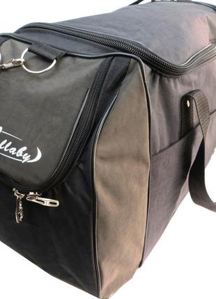Дорожня сумка wallaby, україна 59 л чорна з хакі7 фото