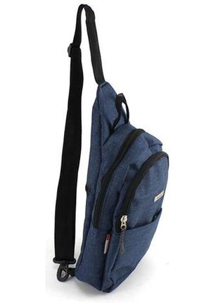 Однолямочный рюкзак, сумка 8 л wallaby 112 синій2 фото