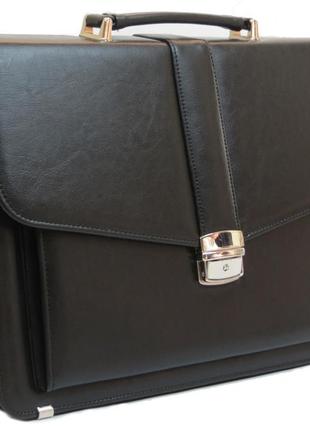 Класичний чоловічий портфель з еко шкіри amo польща sst111 фото