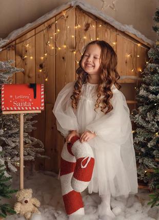 Сукня пишна біла хмаринка, сукня бохо пишна3 фото