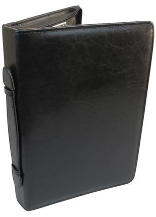 Папка-портфель а4 з еко шкіри jpb польща ak-04n чорний