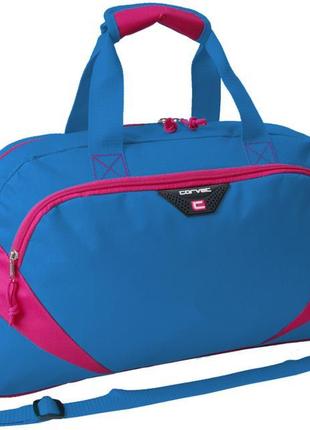 Жіноча спортивна сумка 24l corvet синя з рожевим