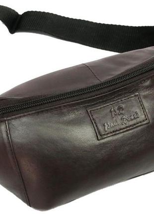 Поясна сумка з натуральної шкіри paul rossi 907-mtn dark brown