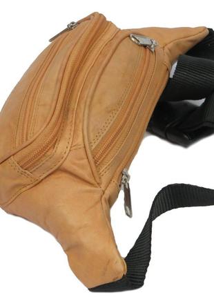 Поясна сумка зі шкіри paul rossi 908-mtn light brown6 фото
