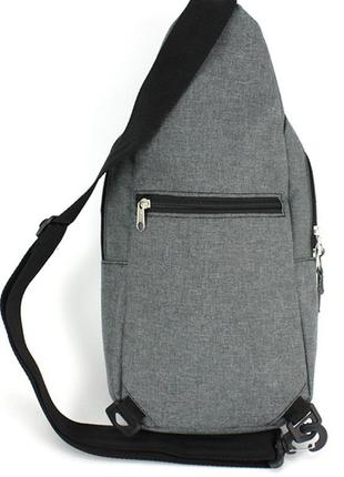 Рюкзак однолямочный на одно плечо 8 л wallaby 112 серый2 фото