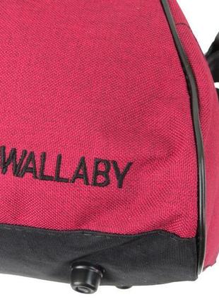 Жіноча спортивна сумка для фітнесу 16 л wallaby бордова 213-49 фото