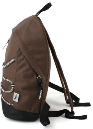 Молодіжний міський рюкзак 21l wallaby 124-1 коричневий4 фото