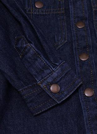 Джинсовая коттоновая рубашка на маленького модника3 фото