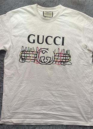 Gucci стильная футболка из свежих коллекций