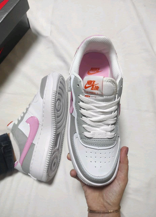 Nike air force 1 shadow pink/grey2 фото