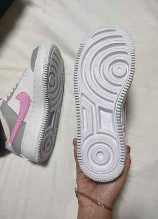 Nike air force 1 shadow pink/grey3 фото