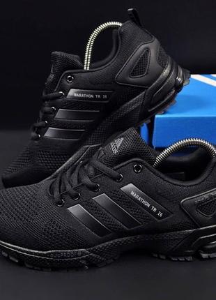 Кросівки чоловічі adidas marathon tr 26 all black👟5 фото