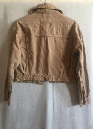 Джинсовая короткая куртка пиджак деним5 фото