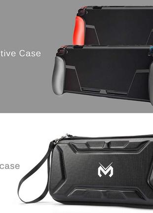 Чохол кейс meo під grip case для nintendo switch / oled /5 фото