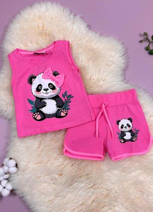 Костюм панда рожевий