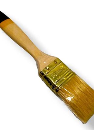 Кисточка флейц, синтетический ворс, ручка дерево, 35мм haisser (арт.9310631)