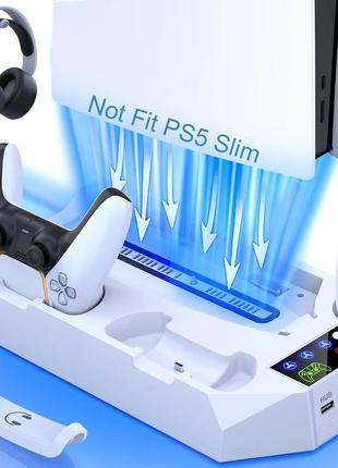 Підставка зарядна станція для ps5 з охолодженням
