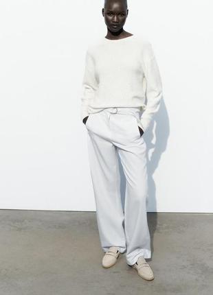 Стильные кожаные лоферы туфли zara зара