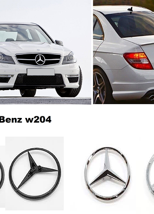 Значок на багажник емблема знак значёк mercedes мерседес w204