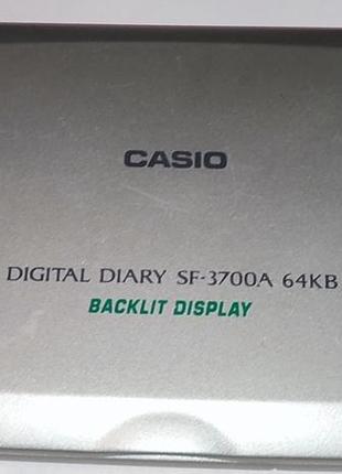 Записана книжка casio  digital diary sf-3700a