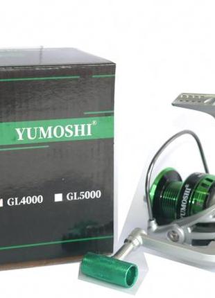 Котушка yumoshi gl2000 12п. green метал шпуля 5.5:1(yum-gl2000)