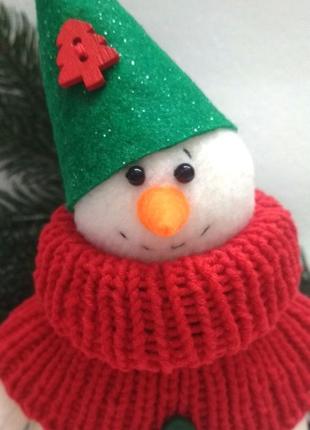Сніговик для новорічного декору, під ялинку чи подарунку2 фото