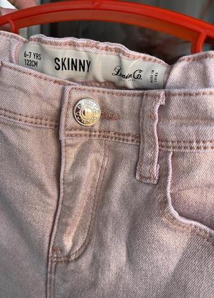 Джинсы skinny denim co на девочку 6-7 лет