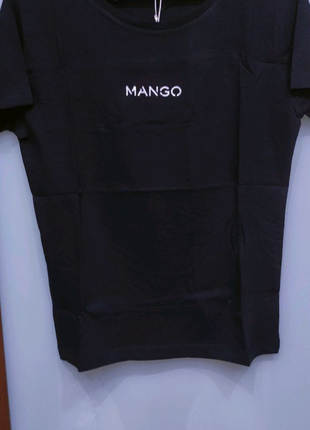 Нові з біркою футболки з логотипом mango s, m7 фото