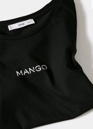 Нові з біркою футболки з логотипом mango s, m9 фото