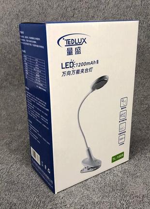 Настільна акумуляторна лампа світильник tedlux tl-1009 led