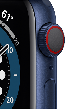 Apple watch series 6 gps 40mm blue aluminium case with deep navy2 фото