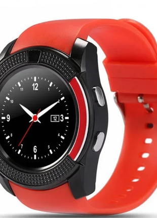 Розумні годинник smart watch v8 червоні