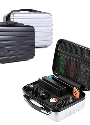 Жорсткий travel кейс для nintendo switch / oled / стекла /