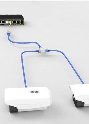 Адаптер - розгалужувач poe rj45 1/2