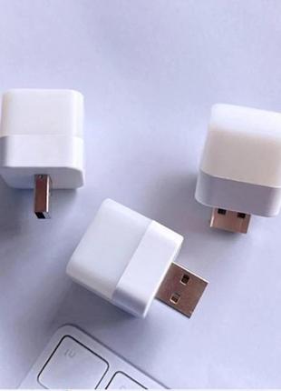 Usb лампа нічник, білий холодний 6500k