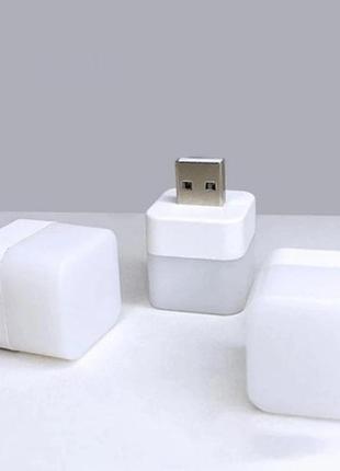 Usb лампа нічник, білий холодний 6500k4 фото