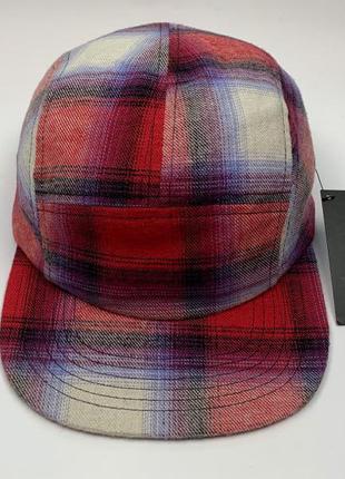 Кепка kith side logo camp hat plaid red (kh5097-105)2 фото