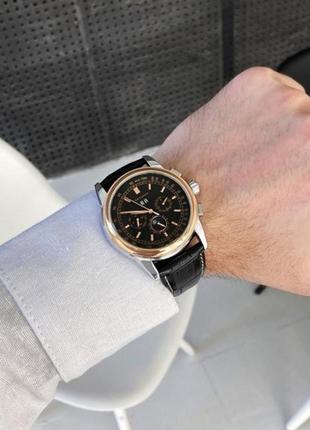 Мужские механические наручные часы forsining 319 black-cuprum-black с автоподзаводом.7 фото