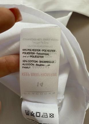 Классическая белая рубашка с длинным рукавом стильная рубашка с хлопком р. l