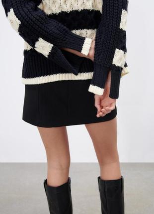 Светр zara striped knit sweater2 фото