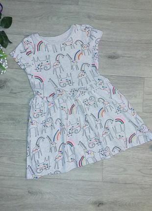 Трикотажное платье mothercare на 2-3 года