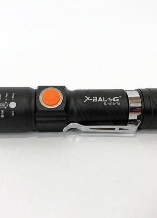 Ліхтар ручний акумуляторний тактичний x-balog bl-616-t68 фото