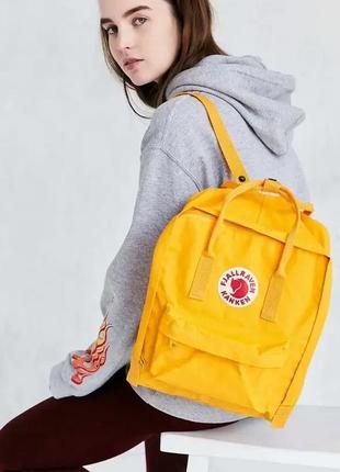 Рюкзак fjallraven kanken classic жовтий 16 л унісекс5 фото