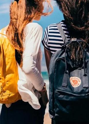 Рюкзак fjallraven kanken classic жовтий 16 л унісекс6 фото