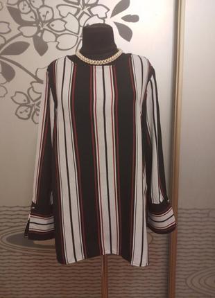 Брендовая вискозная блузка большого размера1 фото